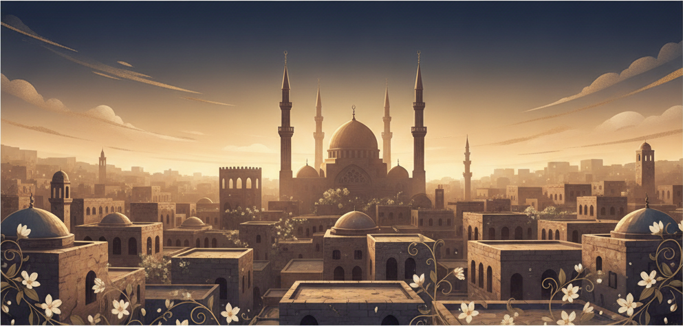 دمشق القديمة والمسجد الأموي — من ربوع الشام